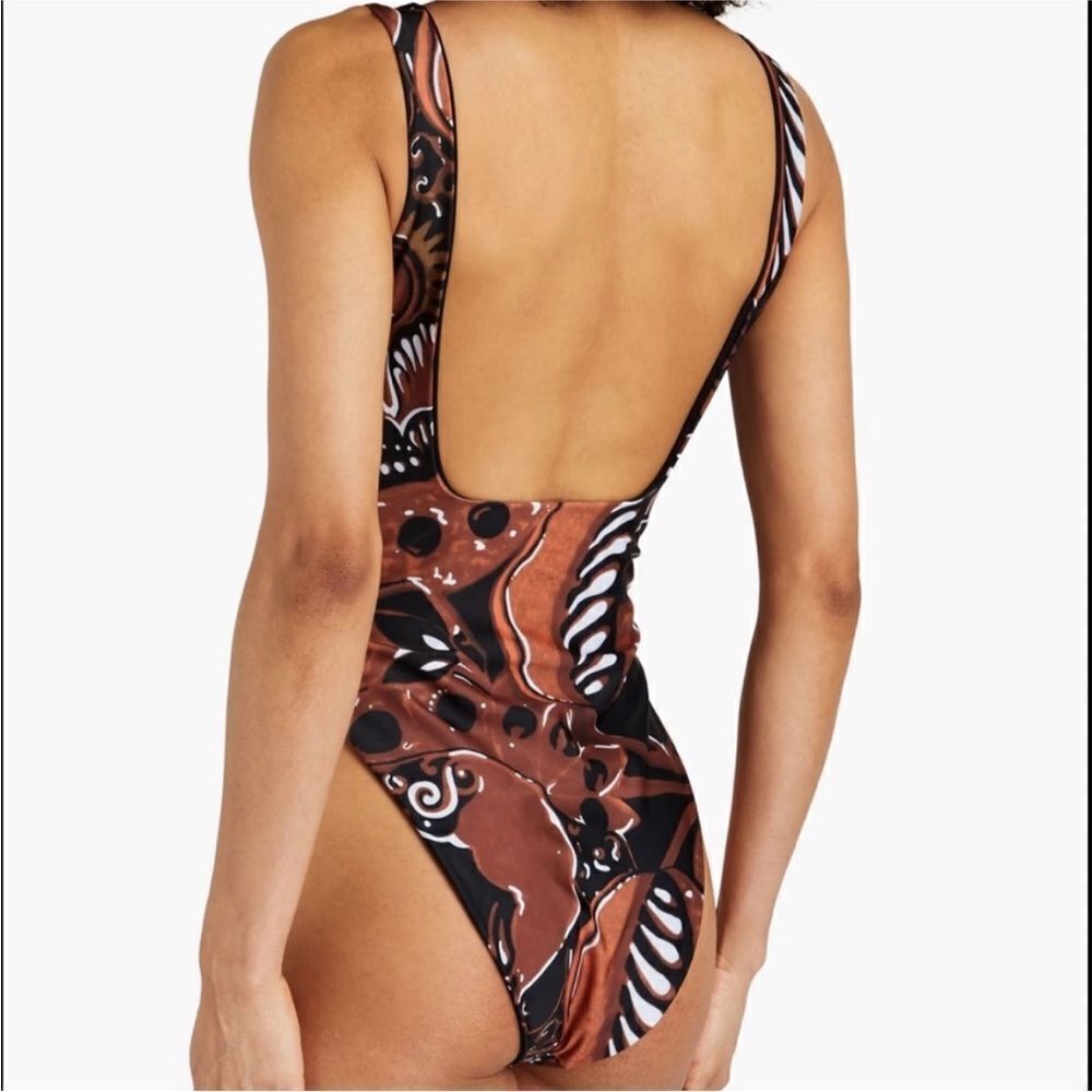 Mara Hoffman Black and Brown One Piece Swimsuit - Picture 2 of 10